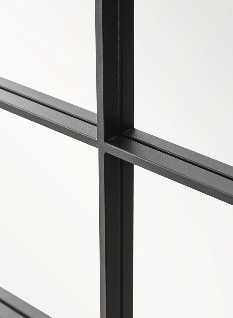 M-Smart large mirror with elegant design 180x80cm - full length mirror with black metal frame and back stand - its wonderful design is suitable for living rooms, dressing rooms and bedrooms - Image 5